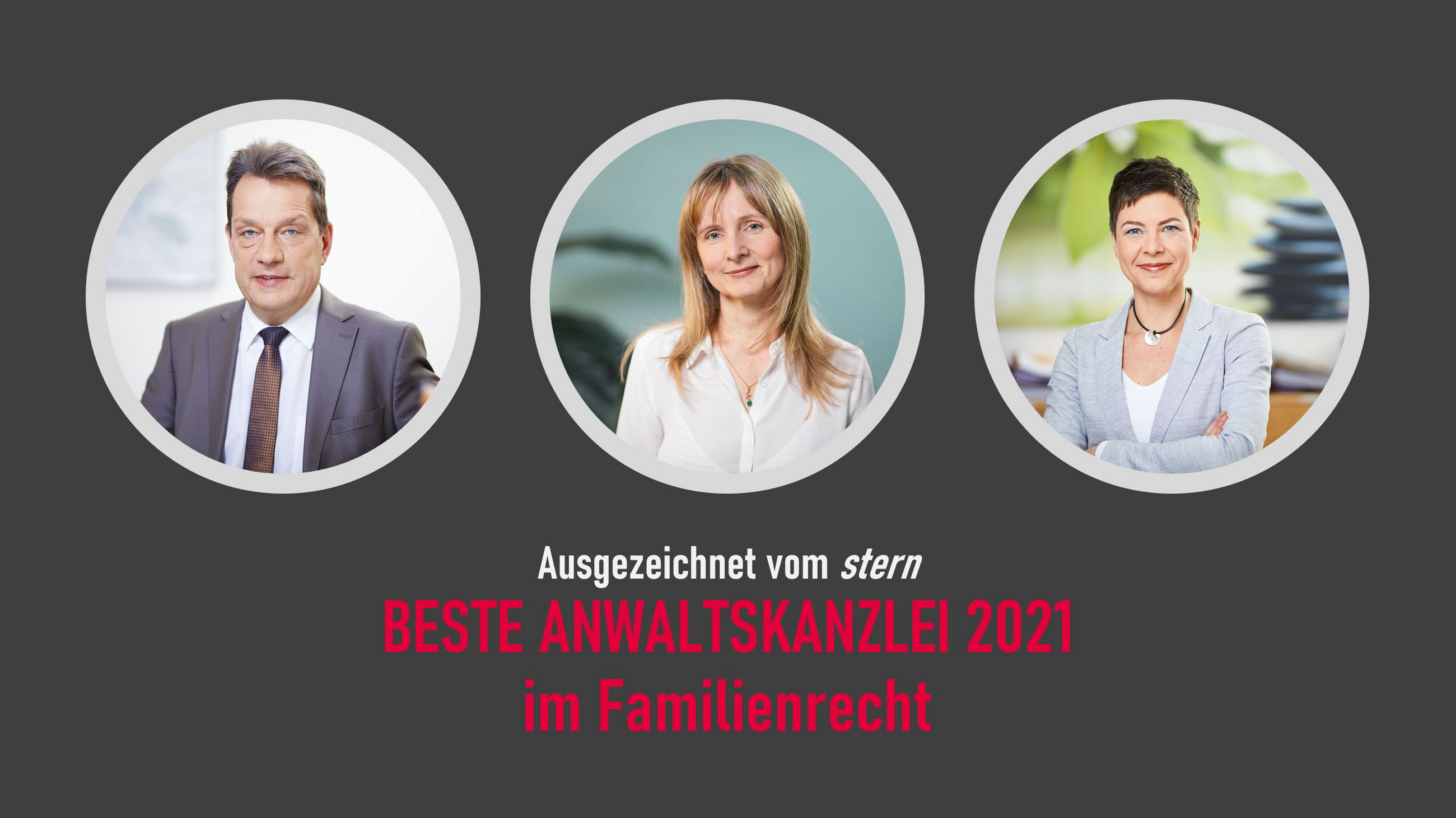 BESTE ANWALTSKANZLEI 2021: Thomas Börger - Dr. Angelika Zimmer - Dörte Lorenz