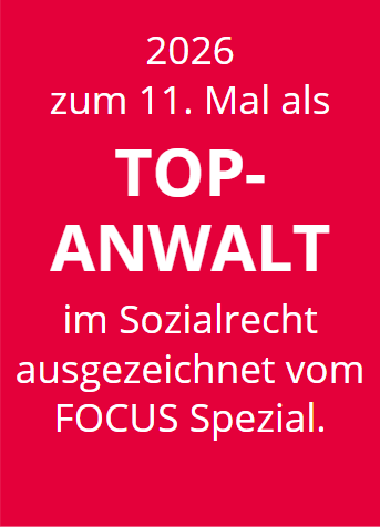 2016 - 2023 Focus-Auszeichnung als Top-Anwalt im Sozialrecht
