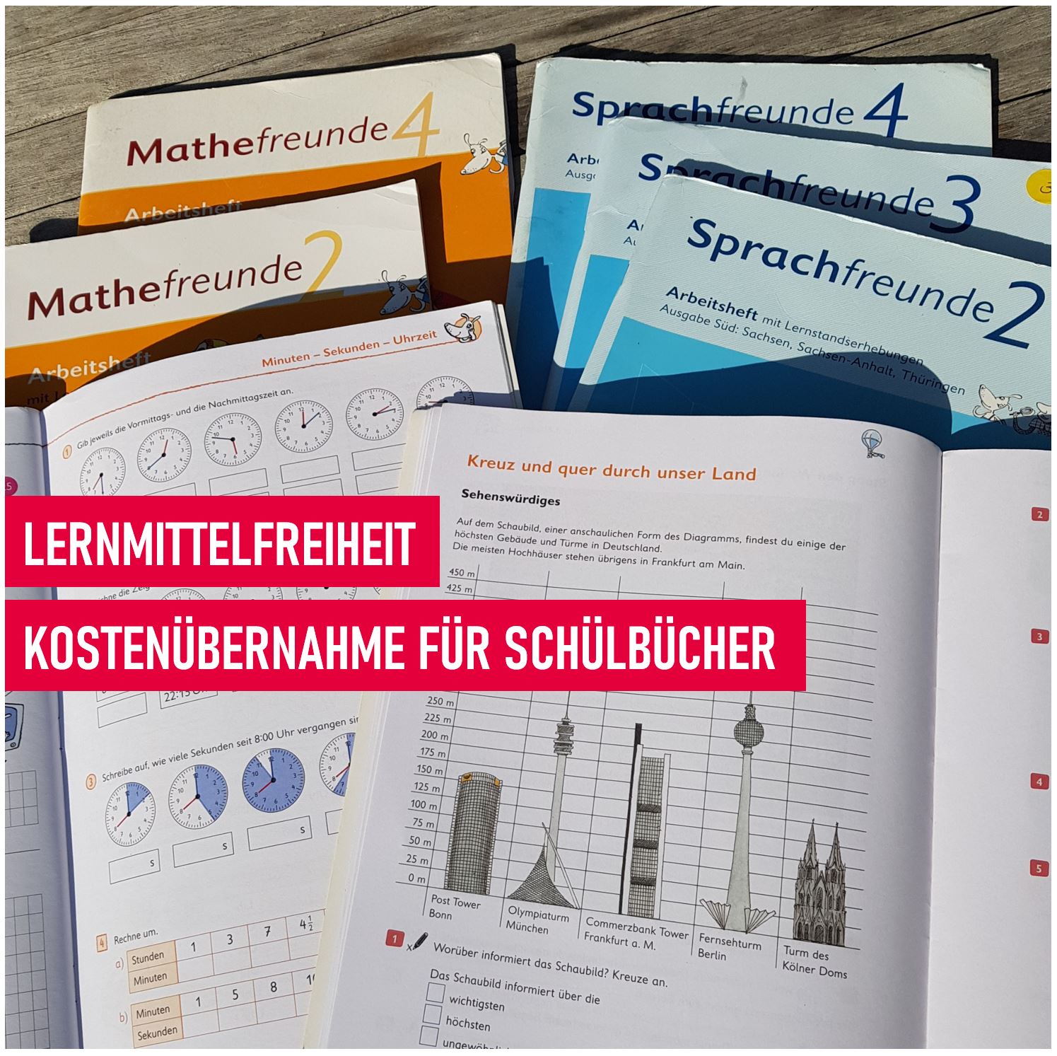 Lernmittelfreiheit: Kostenübernahme von Schulbüchern