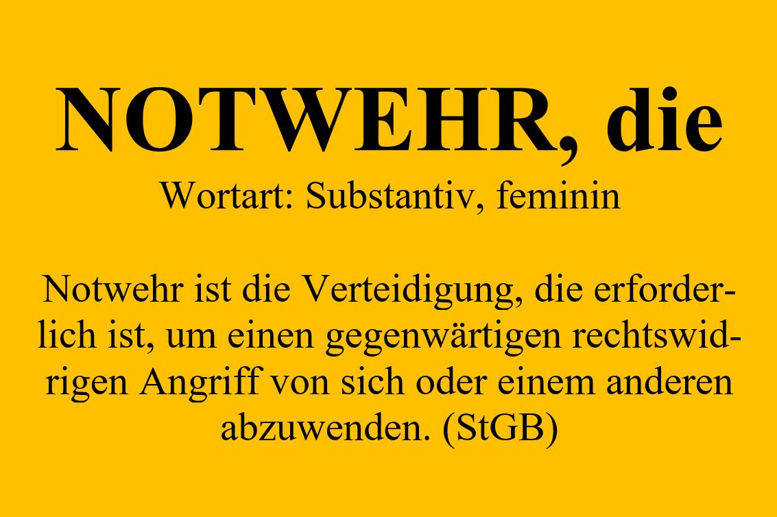 Definition Notwehr