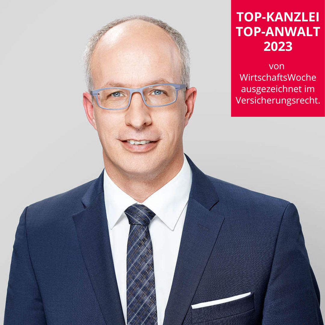 WirtschaftsWoche: TOP-KANZLEI + TOP-ANWALT 2023 Versicherungsrecht