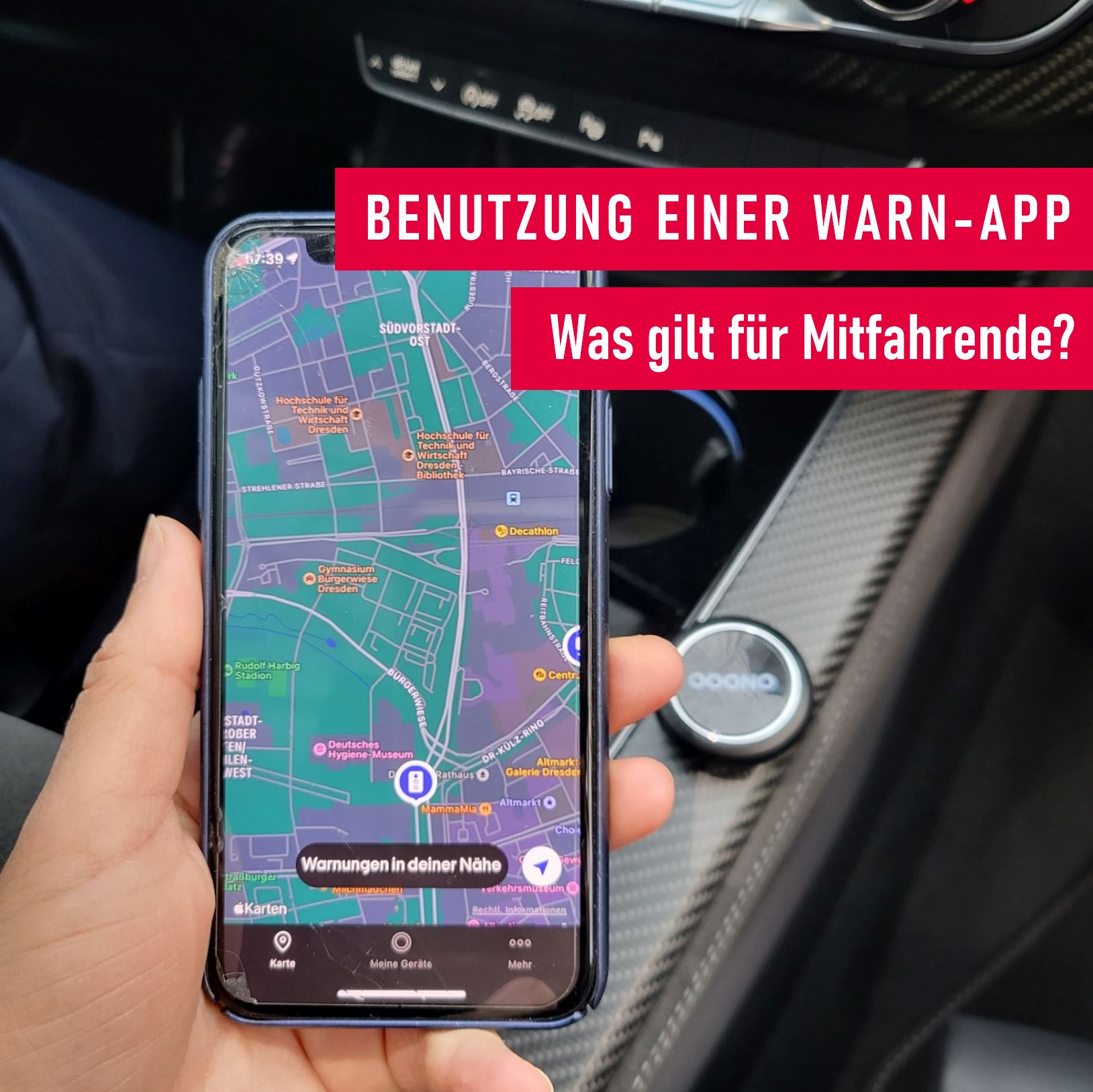 Benutzung einer Warn-App_Beifahrer