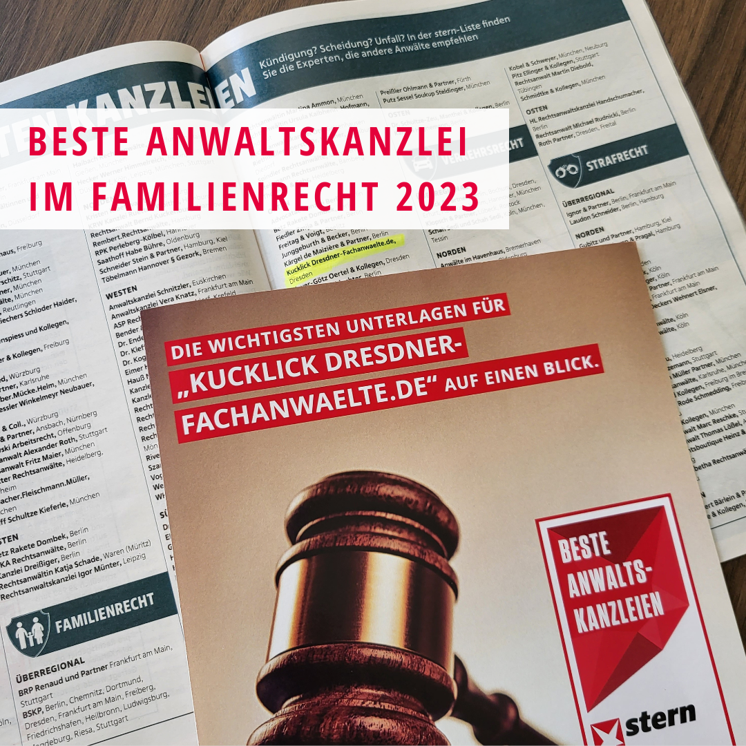 stern-Auszeichnung: Beste Kanzlei im Familienrecht 2023