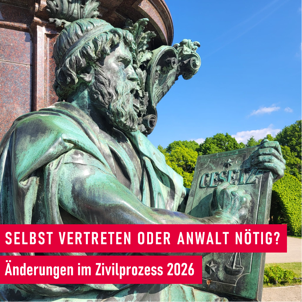 Änderungen in Zivilprozessen 2026_Selbst vertreten oder Anwalt beauftragen?