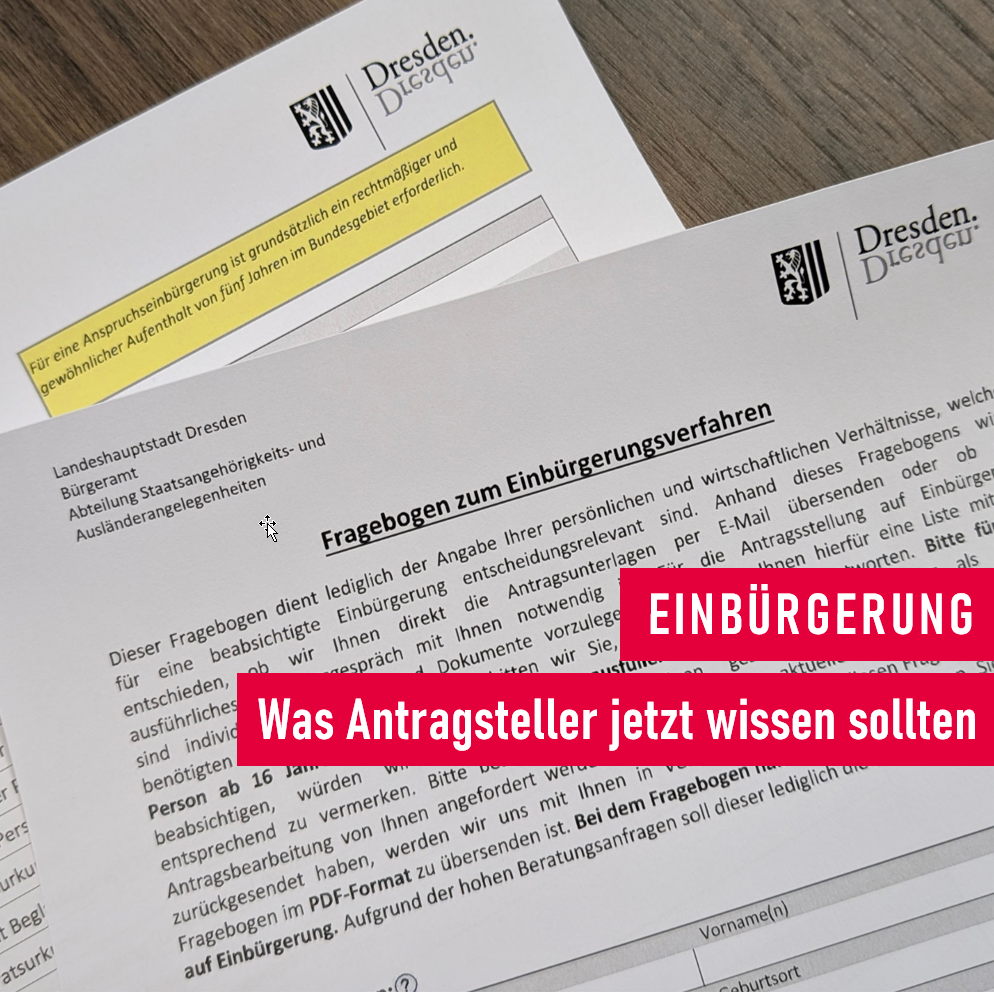 Einbürgerung: Was Antragsteller jetzt wissen sollten