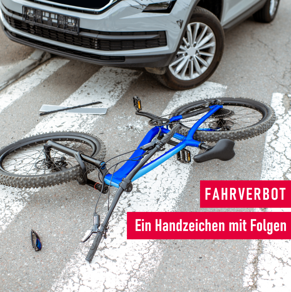 Fahrverbot nach Unfall beim Linksabbiegen
