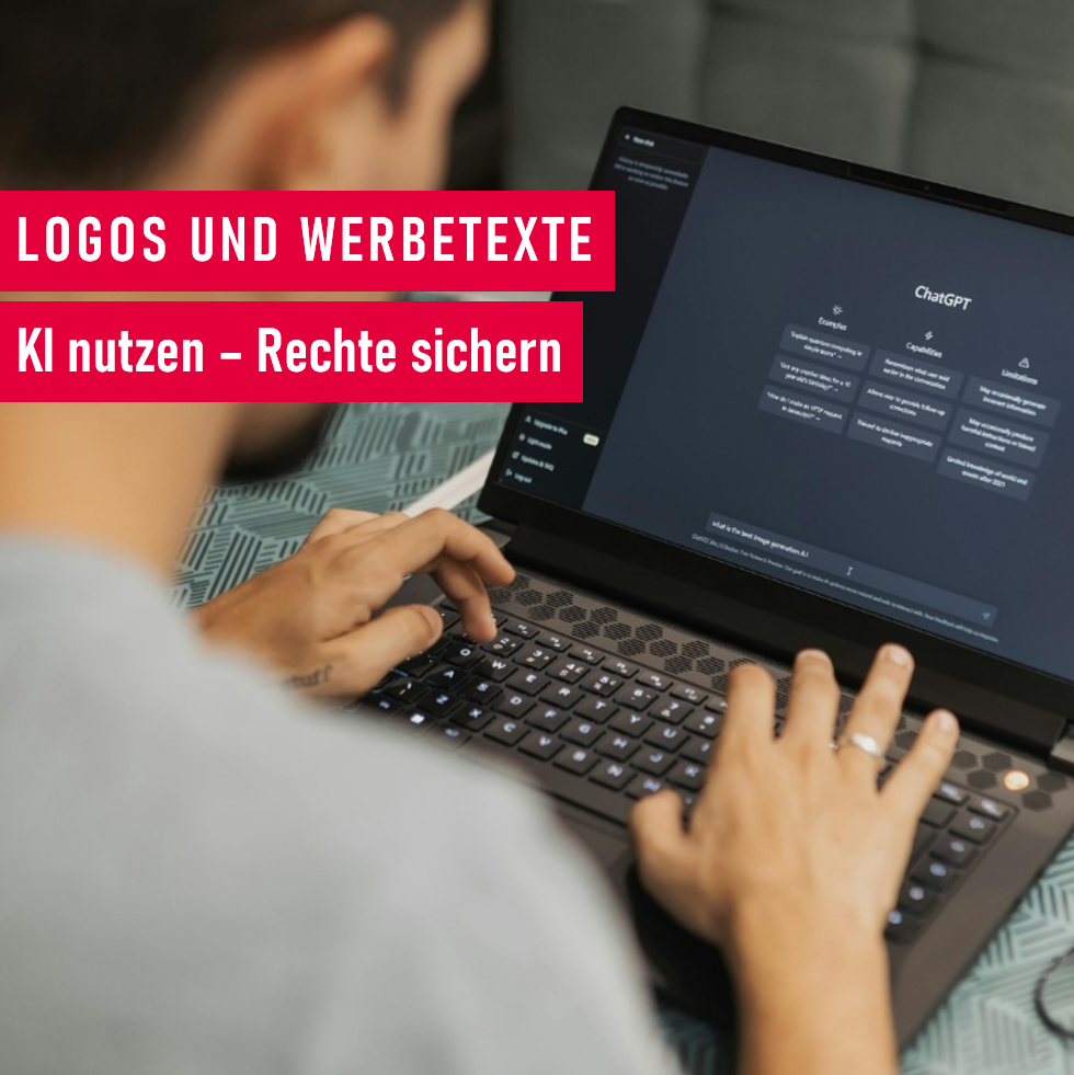 KI-generierte Logos und Werbetexte - Wem gehören die Rechte?